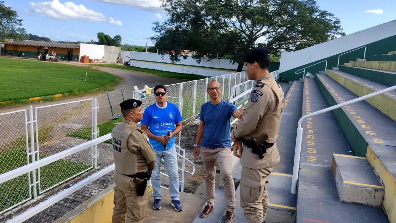 Camacã: Polícia Militar faz vistorias no Estádio Ribeirão


